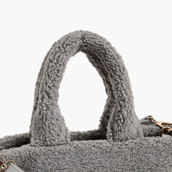 Like Dreams Demi Faux Fur Sherpa Square Shoulder Bag