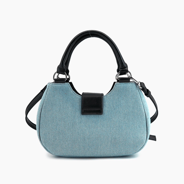 Like Dreams Denim Plush Y2K Top Handle Crossbody Bag