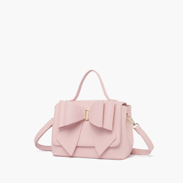 Like Dreams Eva Double Bow Vegan Satchel Crossbody Bag