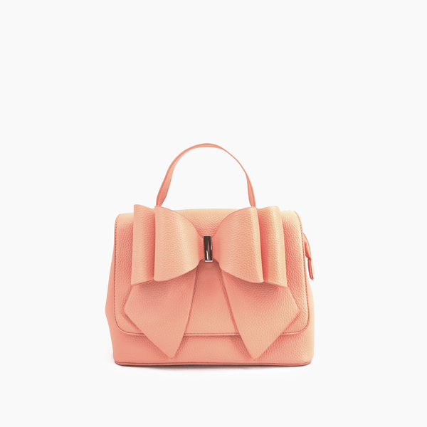 like dreams Eva Double Bow Vegan Satchel Crossbody Bag