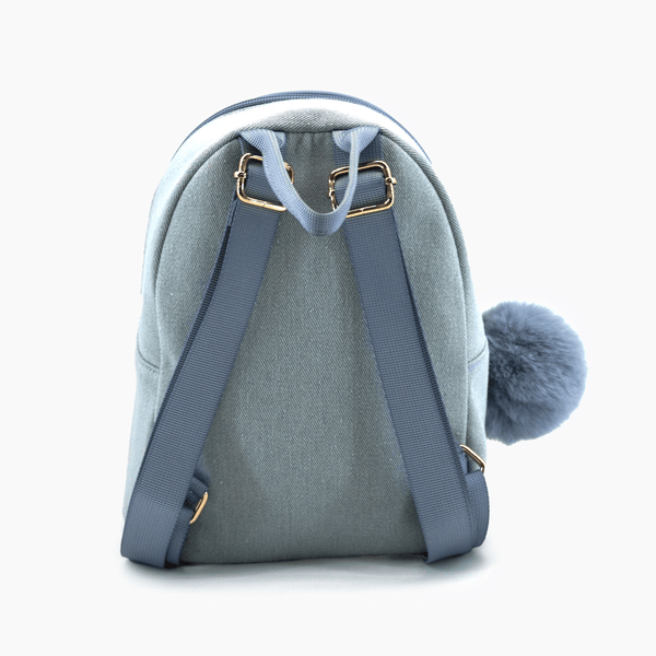 Like Dreams Kingston Denim Rhinestone Mini Backpack