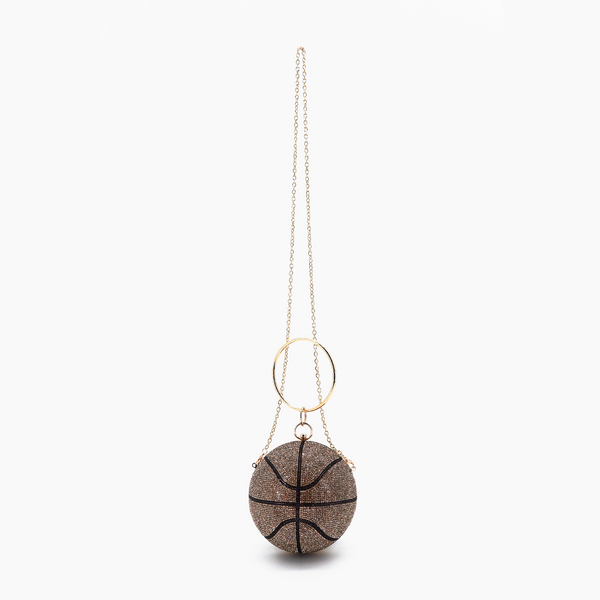 Like Dreams Dribble Rhinestone Basketball Clutch