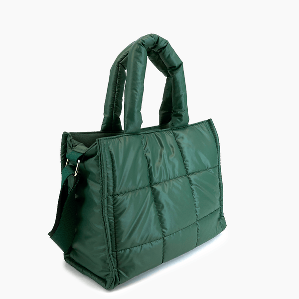 Like Dreams Evergreen Quilted Puffer Tote Bag