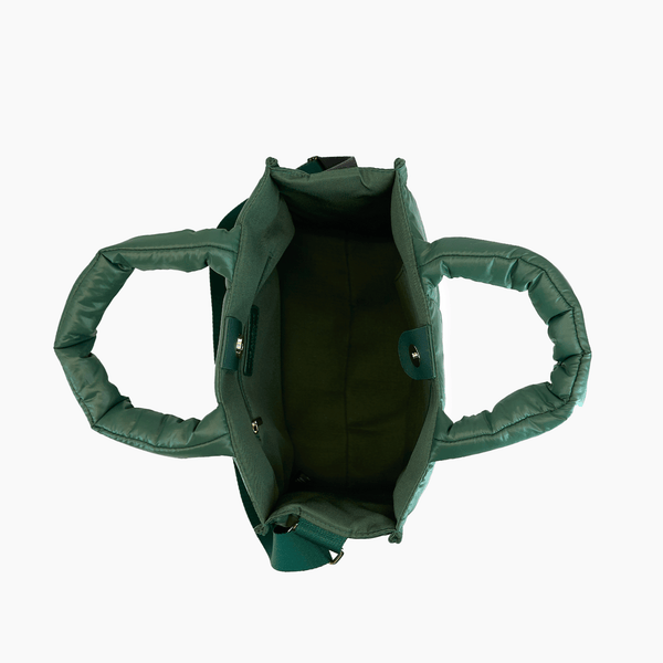 Like Dreams Evergreen Quilted Puffer Tote Bag