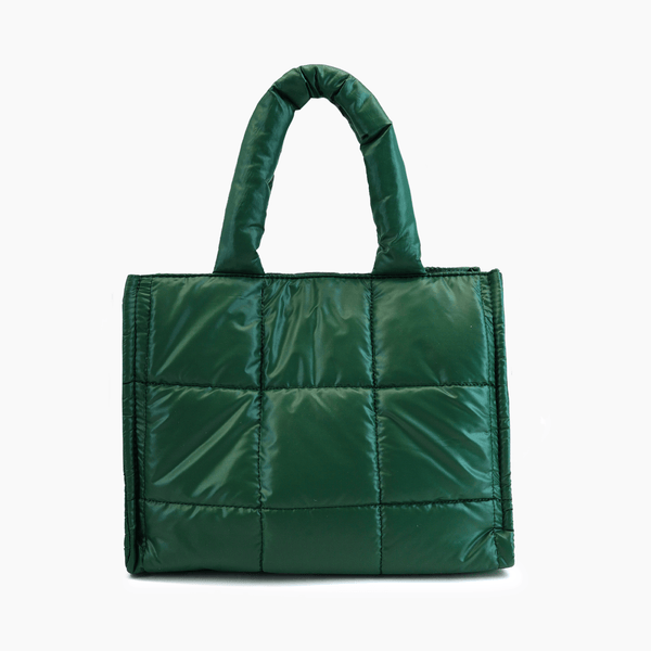 like dreams Evergreen Quilted Puffer Tote Bag