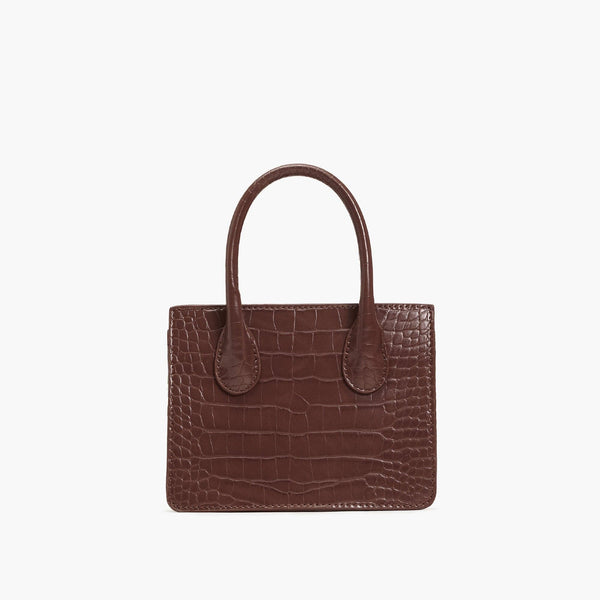 Like Dreams Kenzie Chain Vegan Croc Crossbody Bag