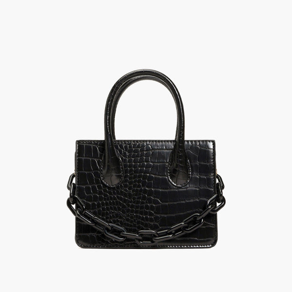 like dreams Kenzie Chain Vegan Croc Crossbody Bag
