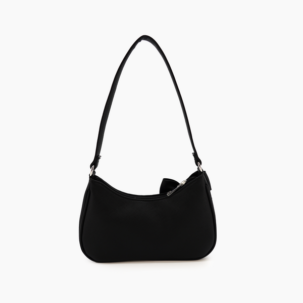 Like Dreams Lana Bow Vegan Black Shoulder Bag
