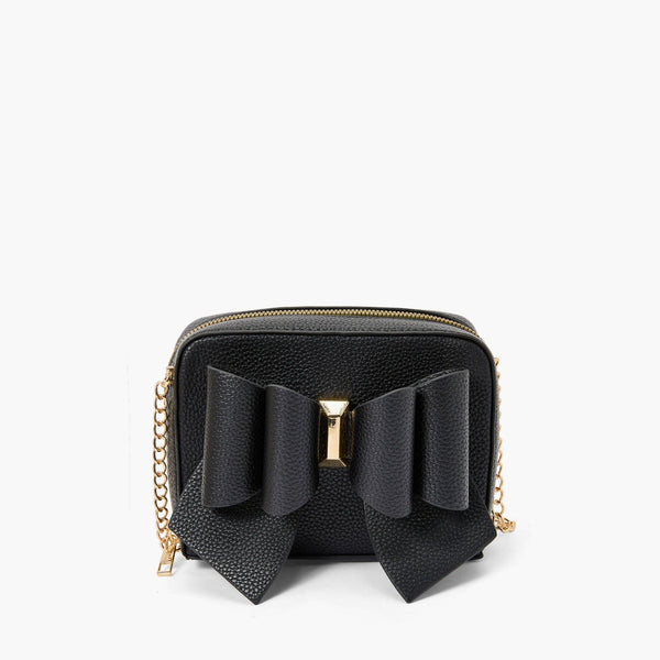 like dreams Mini Boxy Bow Vegan Crossbody Bag