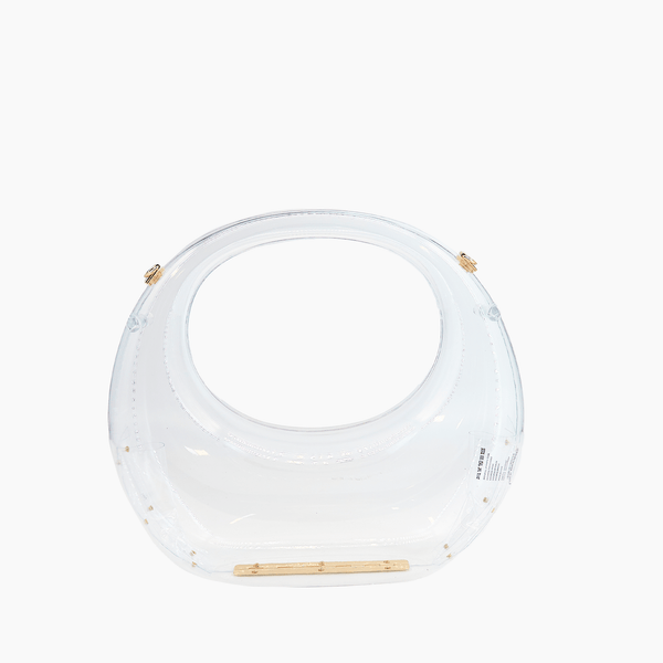 Like Dreams Moonlit Love Metallic Clear Clutch Bag