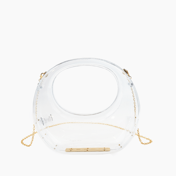 like dreams Moonlit Love Metallic Clear Clutch Bag