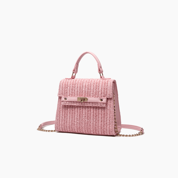 Like Dreams Neo Pastel Straw Crossbody Bag