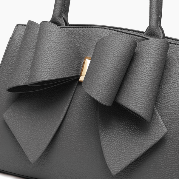 Like Dreams Park Bow Vegan Satchel Crossbody Bag