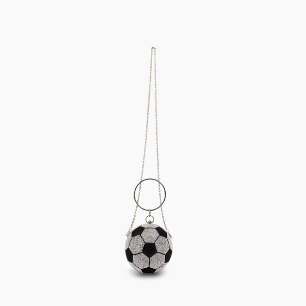 Like Dreams Striker Rhinestone Soccer Clutch