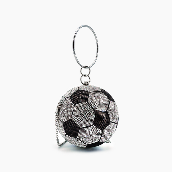 Like Dreams Striker Rhinestone Soccer Clutch