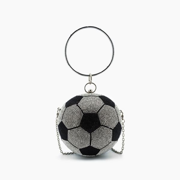 Like Dreams Striker Rhinestone Soccer Clutch