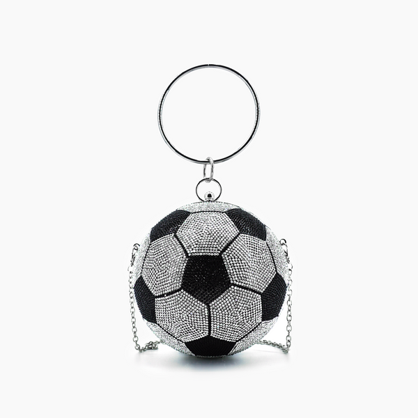 like dreams Striker Rhinestone Soccer Clutch