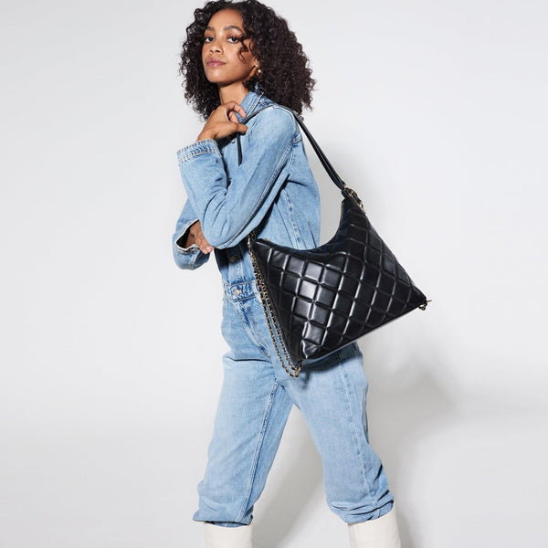 Like Dreams Quilted Vegan Leather Convertible Shoulder Bag