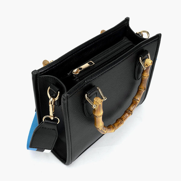 Like Dreams The Kate Wooden Vegan Satchel Crossbody Bag