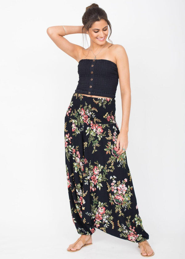 likemary 2 in 1 Harem Trousers and Bandeau Jumpsuit Floral Bouquet likemary 2 in 1 Harem Trousers and Bandeau Jumpsuit Floral Bouquet