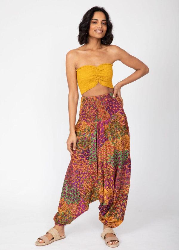 likemary Convertible Harem Pants into Cropped Jumpsuit – Fuchsia Pink likemary Convertible Harem Pants into Cropped Jumpsuit – Fuchsia Pink