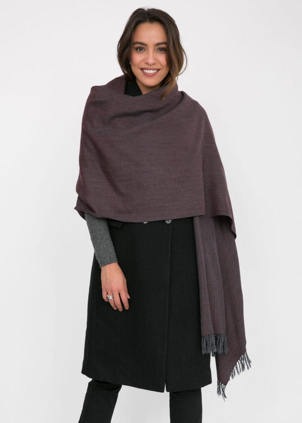 Likemary Herringbone Scarf - Handwoven Merino Wool Wrap