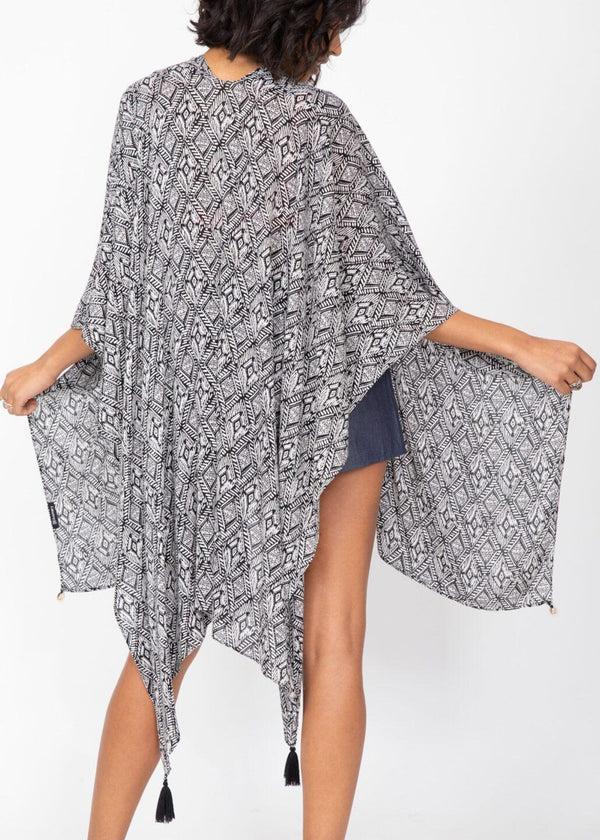 Likemary Aztec Print Convertible Kimono Scarf