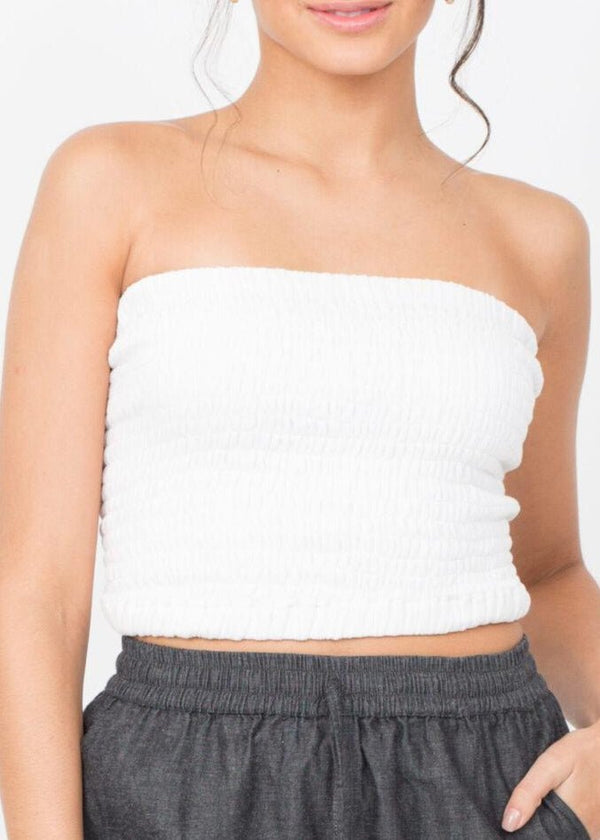 Likemary Bandeau Boob Tube Top White