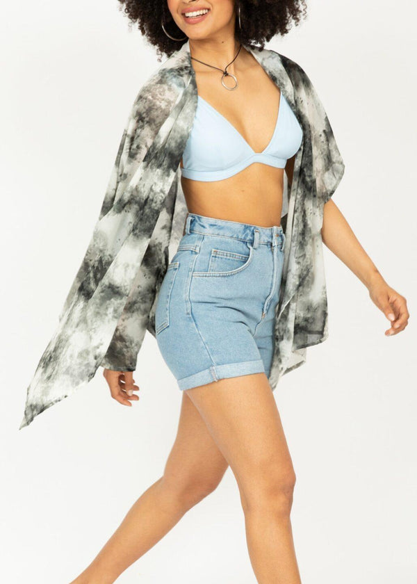 Likemary Burn Out Print Kimono Kaftan