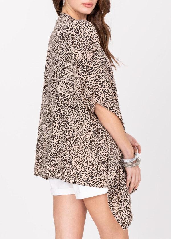 Likemary Leopard Kimono Cover Up