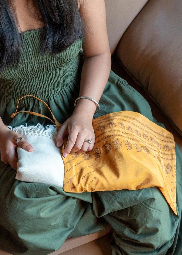 Likemary Men's Oversized Merino Wool Scarf Cream