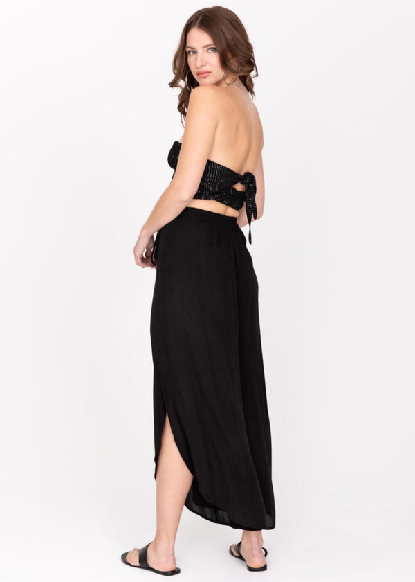 Likemary Skirt Trousers In Black With Side Slits