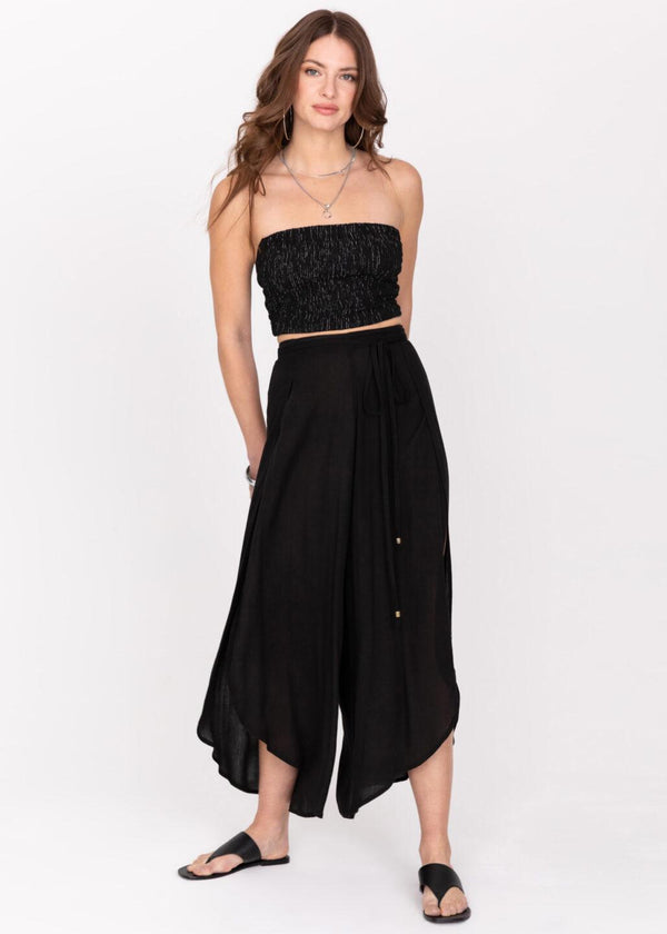 Likemary Skirt Trousers In Black With Side Slits