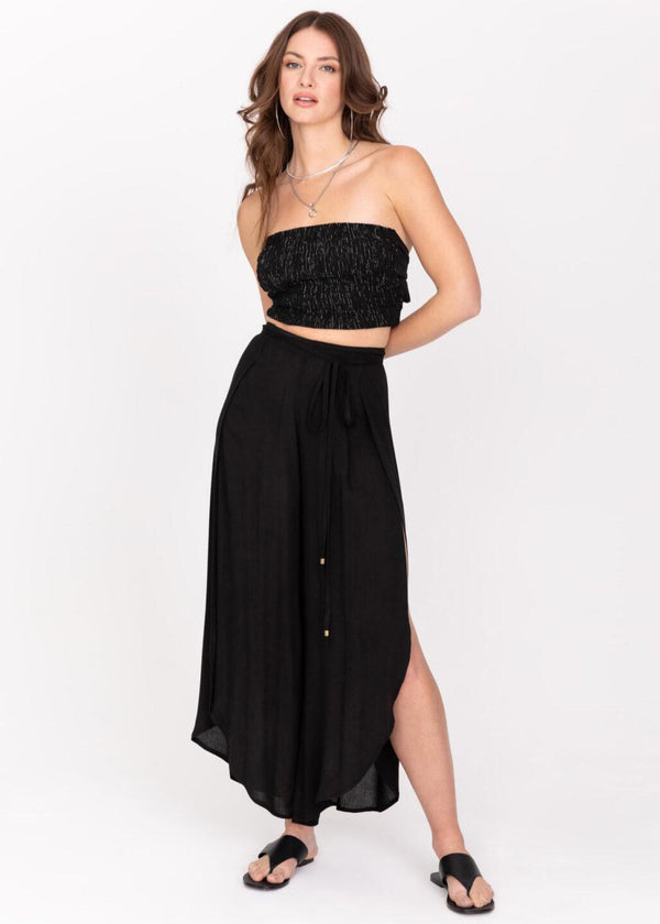 likemary Skirt Trousers in Black with Side Slits