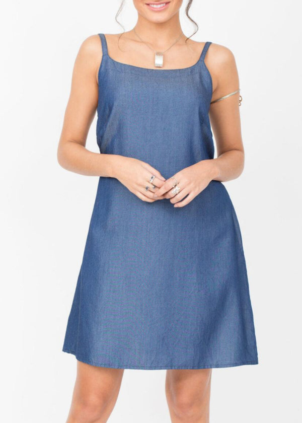 Likemary Summer Denim Slip Dress