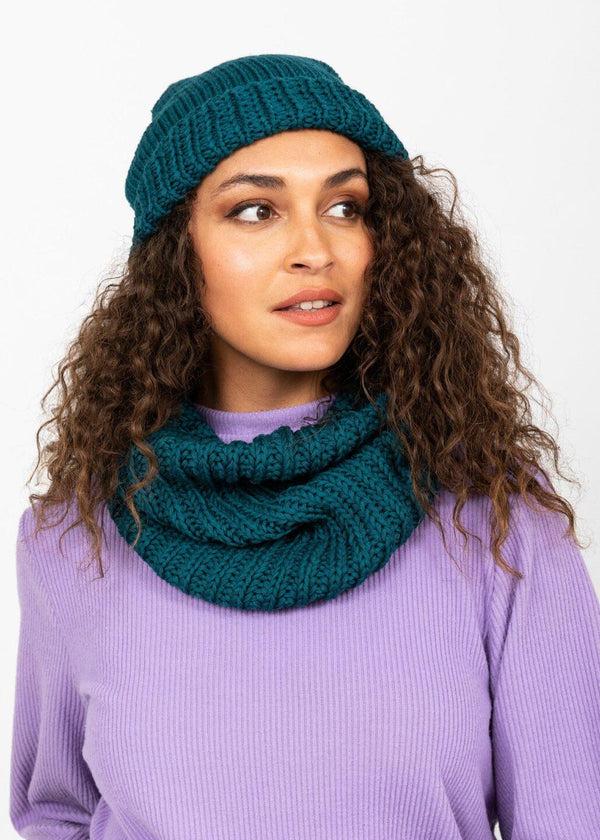 Likemary Loop Scarf - Handmade Infinity Snood In Teal Blue
