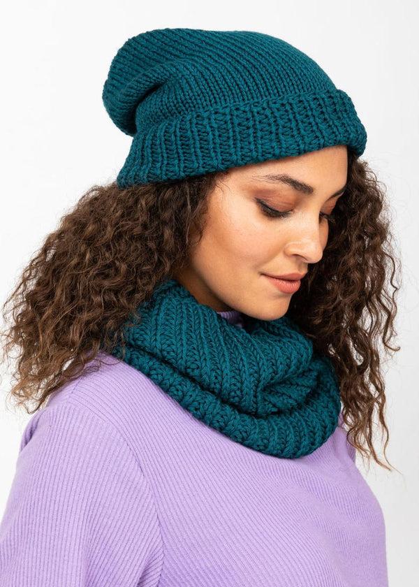 Likemary Loop Scarf - Handmade Infinity Snood In Teal Blue