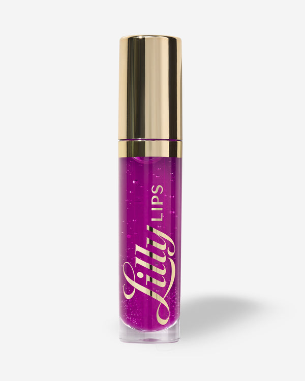 lilly lashes Party Purple Sheer Vibrating Lip Gloss