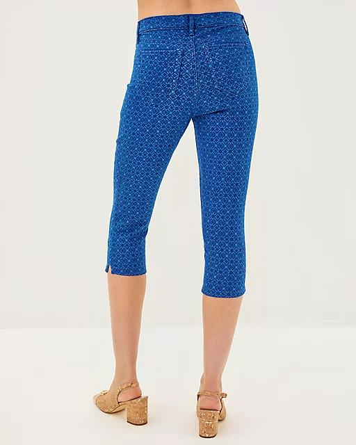 Lilly Pulitzer 20" Sivan High Rise Crop Skinny Jean Dark Wash