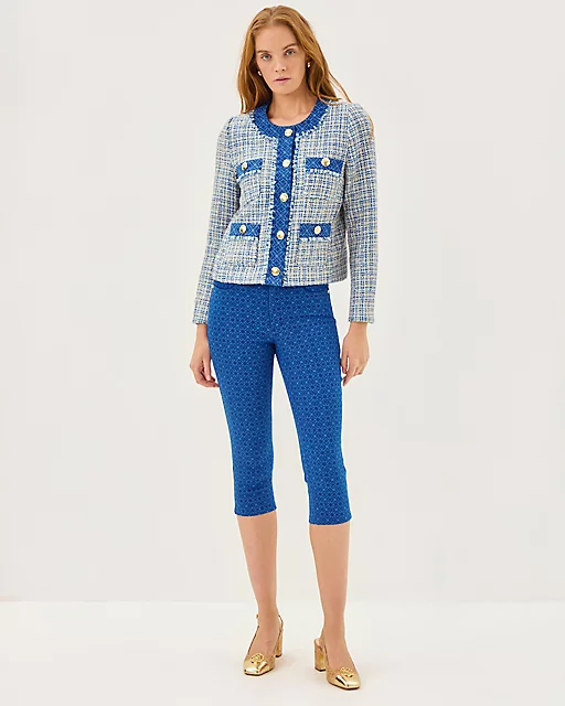 lilly pulitzer 20" Sivan High Rise Crop Skinny Jean Dark Wash