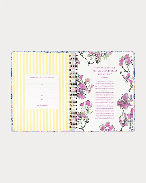 Lilly Pulitzer 2025-2026 17 Month Jumbo Agenda Multi Lil Barefoot Beachcomber