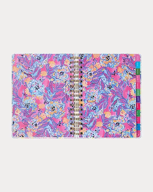 Lilly Pulitzer 2025-2026 17 Month Jumbo Agenda Multi Lil Barefoot Beachcomber