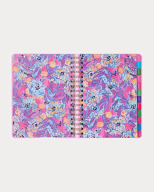 Lilly Pulitzer 2025-2026 17 Month Large Agenda Conch Shell Pink Pb Playground