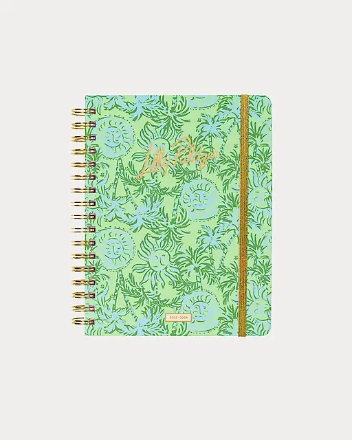 lilly pulitzer 2025-2026 17 Month Large Agenda Cool Mint Catchin Rays