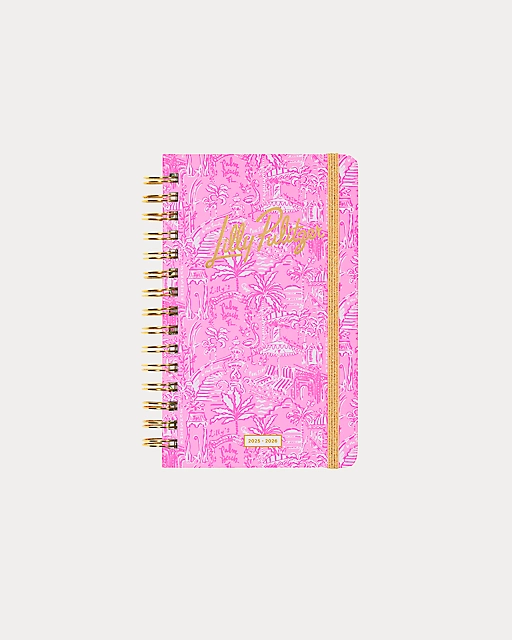 lilly pulitzer 2025-2026 17 Month Medium Agenda Conch Shell Pink Pb Playground