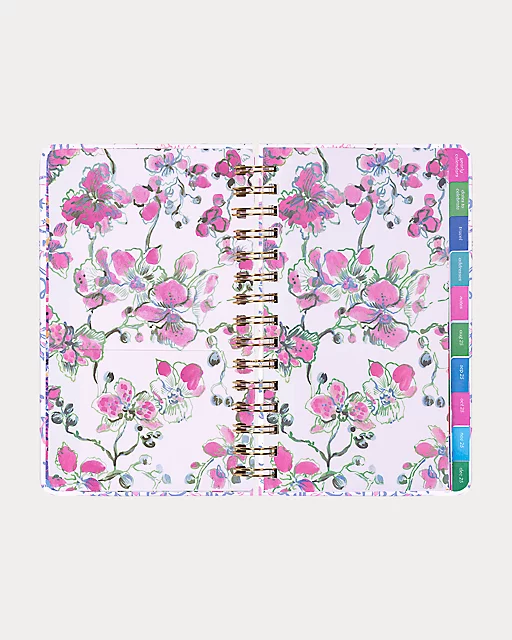 Lilly Pulitzer 2025-2026 17 Month Medium Agenda Resort White Tis The Sea Sun