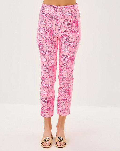 Lilly Pulitzer 27" Nancee High Rise Crop Pant Conch Shell Pink Pennys Playground