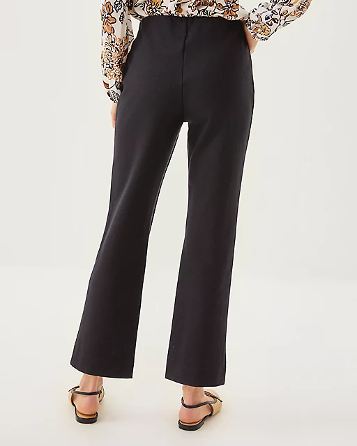 Lilly Pulitzer 28" Christabel Ponte Crop Flare Pant Noir