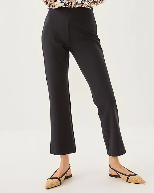 Lilly Pulitzer 28" Christabel Ponte Crop Flare Pant Noir