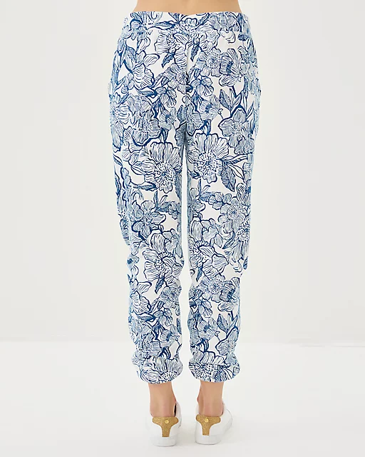 Lilly Pulitzer 29" Silvie Terry Jogger Coconut Unforgettable
